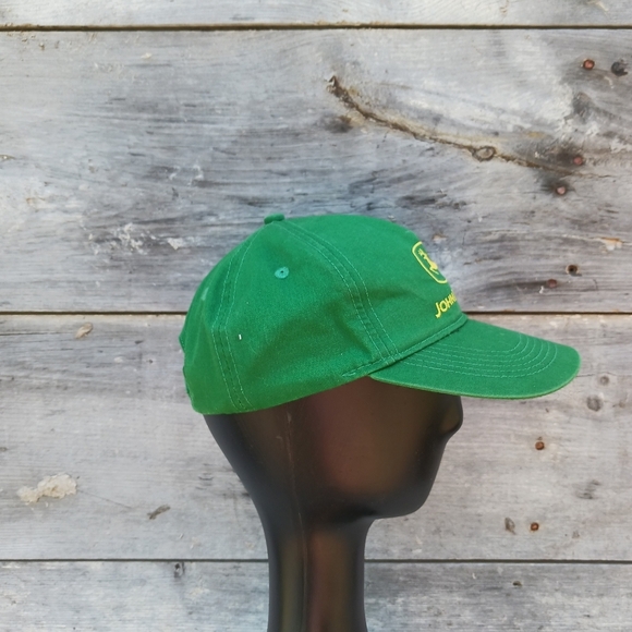 John Deere Hat Cap Snapback Green Youth Kids Farm Tractor Green Yellow San Sun - Picture 2 of 9